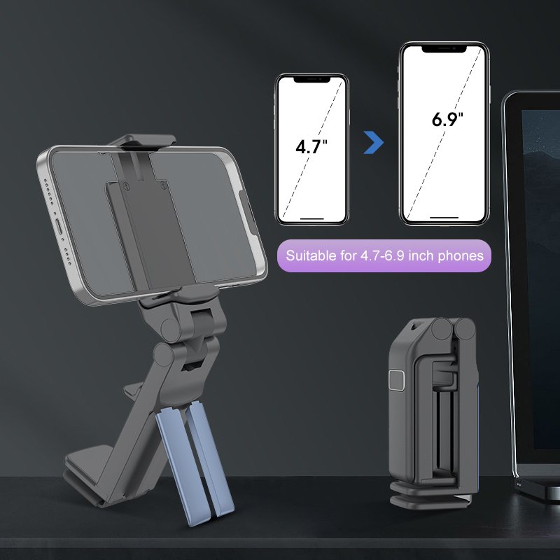 2024 Newest Airplane Phone Stand Mount Foldable Adjustable Dual 360 Rotating Travel Flight Phone Holder