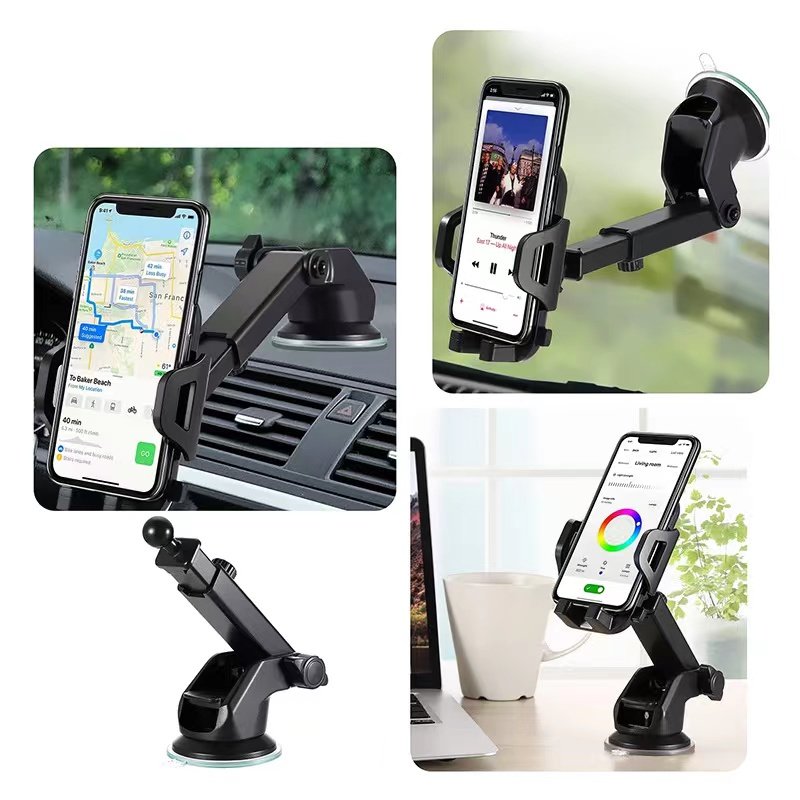 Wholesale Multifunctional Universal Car Holder Car Suction Cup Navigation Bracket for Car Interiors Home 2 In 1