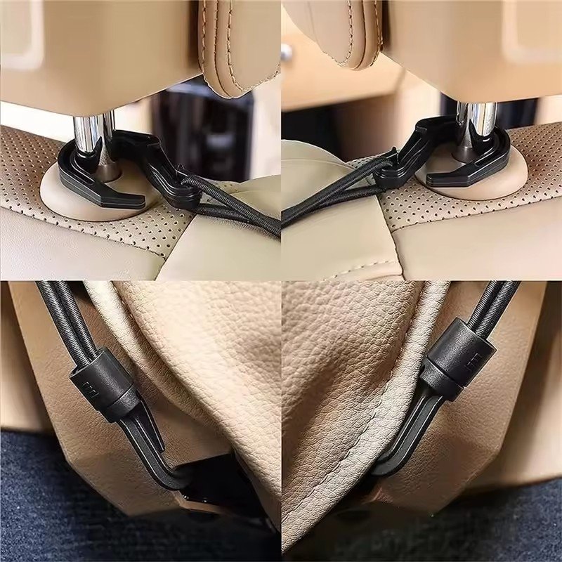 RTS 2025 Seat Back Net Bag Driver Storage Netting Pouch 3 Layer Car Mesh Organizer