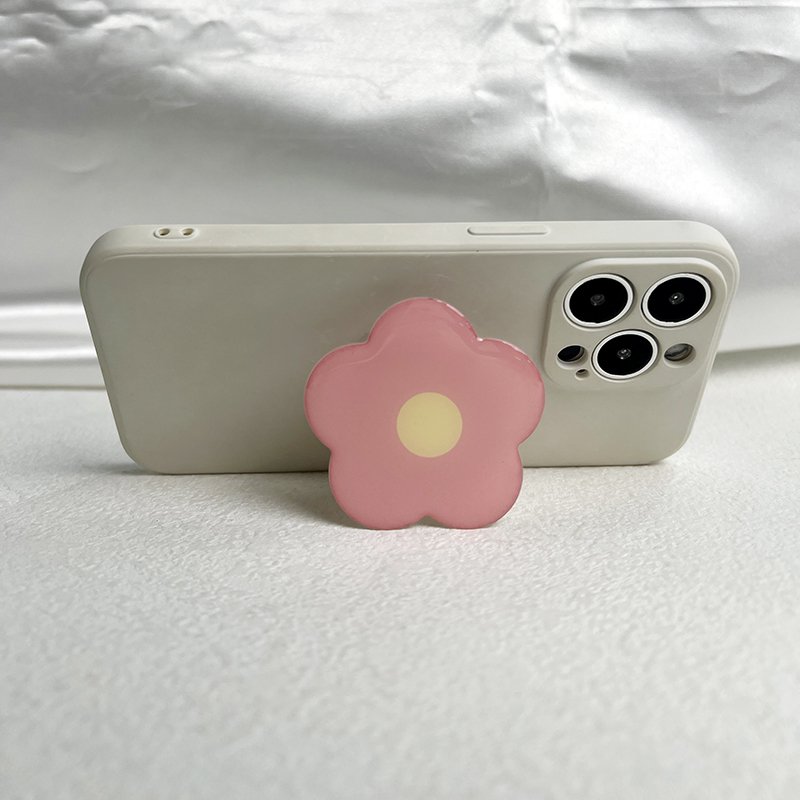 Cartoon Epoxy Lazy Stretchable Acrylic Phone Holder Can Be Printed Logo Epoxy Flower Mobile Phone Holder