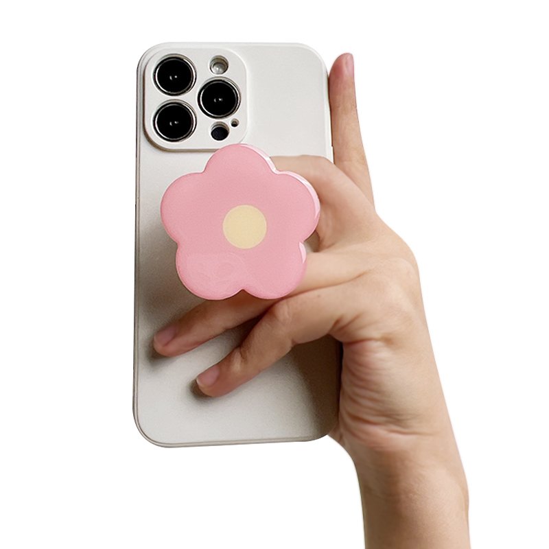 Cartoon Epoxy Lazy Stretchable Acrylic Phone Holder Can Be Printed Logo Epoxy Flower Mobile Phone Holder