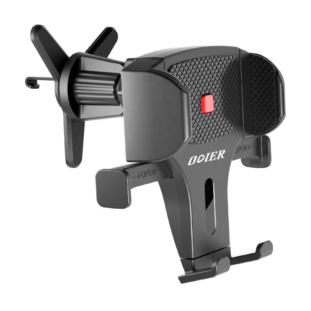 Button self-locking car mobile phone holder mount smart car phone holder rotatable car phone holder