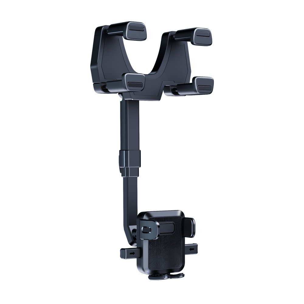 Car Rearview Mirror Mount Mobile Phone Car Holder 360 degree Rotatable Anti-shake GPS Holder Rearview Clip for Universal Phones