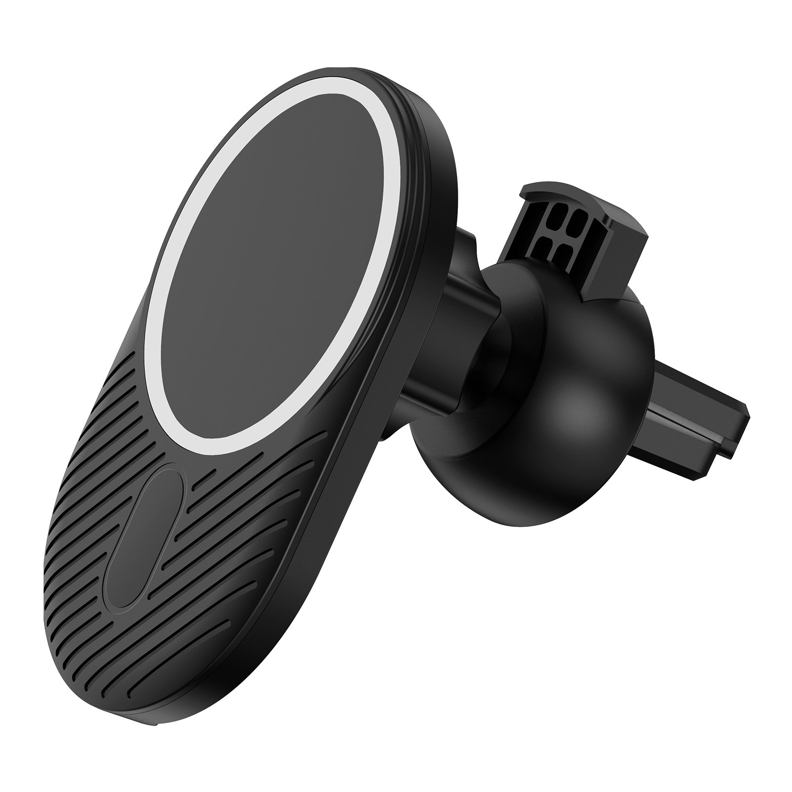 Wireless Car Charger Vent Mount with Strong Magnetic Phone Grip 15W Convenient Wireless Charging Car Holder for Phone