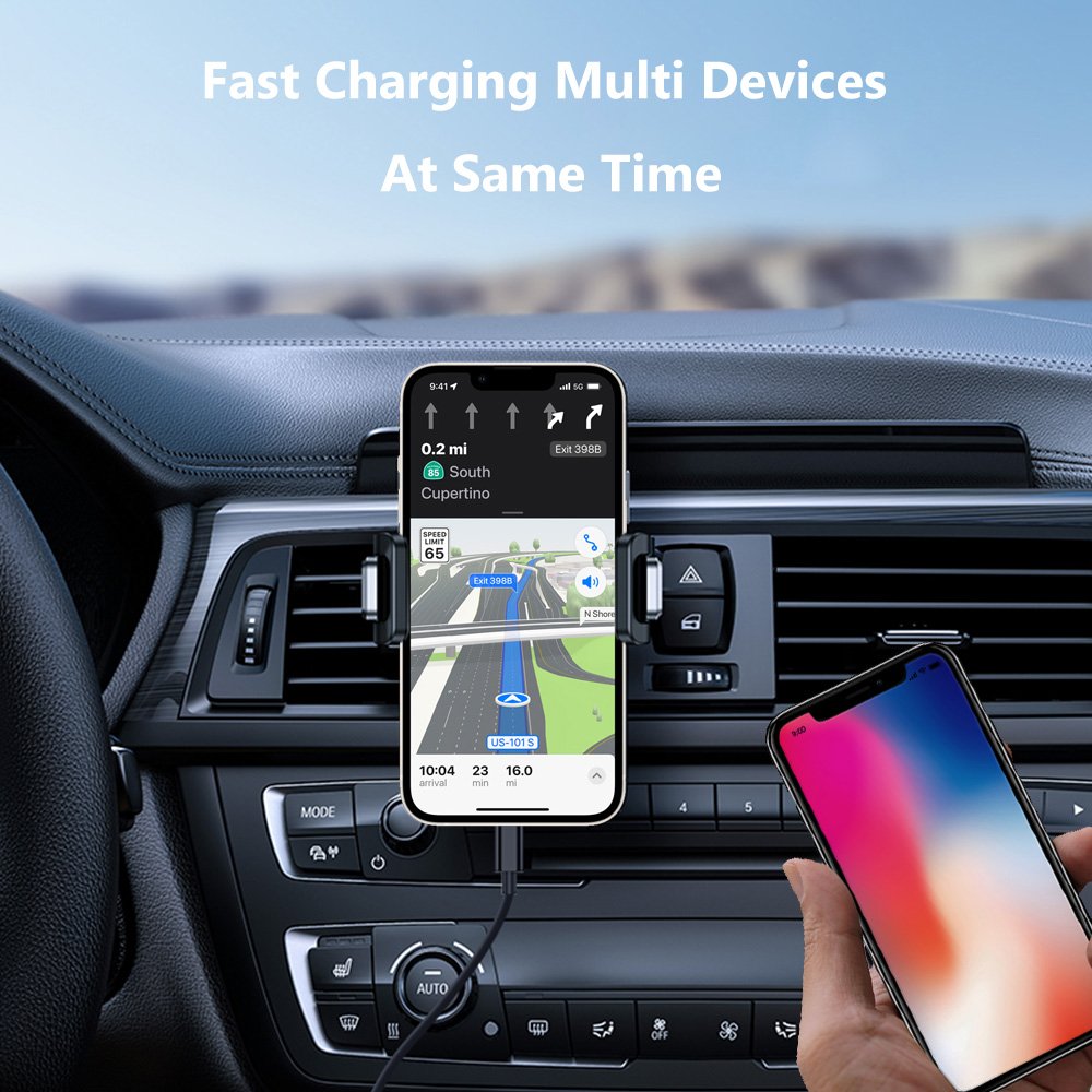 2023 hot sale car charger with high quality USB car charger Fast Charging car phone holder charger