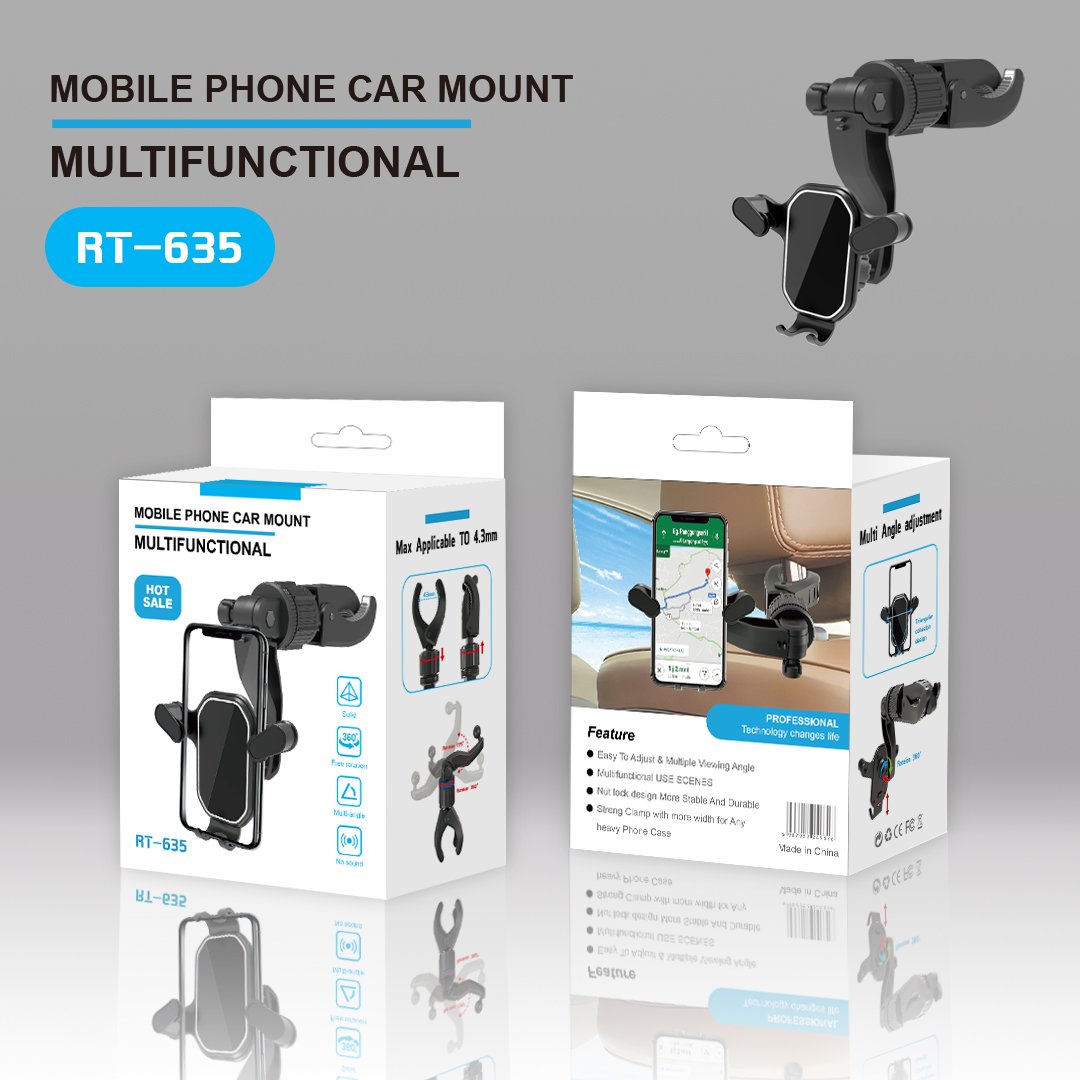 Hot Sale Dashboard Car Rearview Mirror Mobile Phone Holder Dashboard Rear Seat Treadmill Stroller Mount/Clip Holder