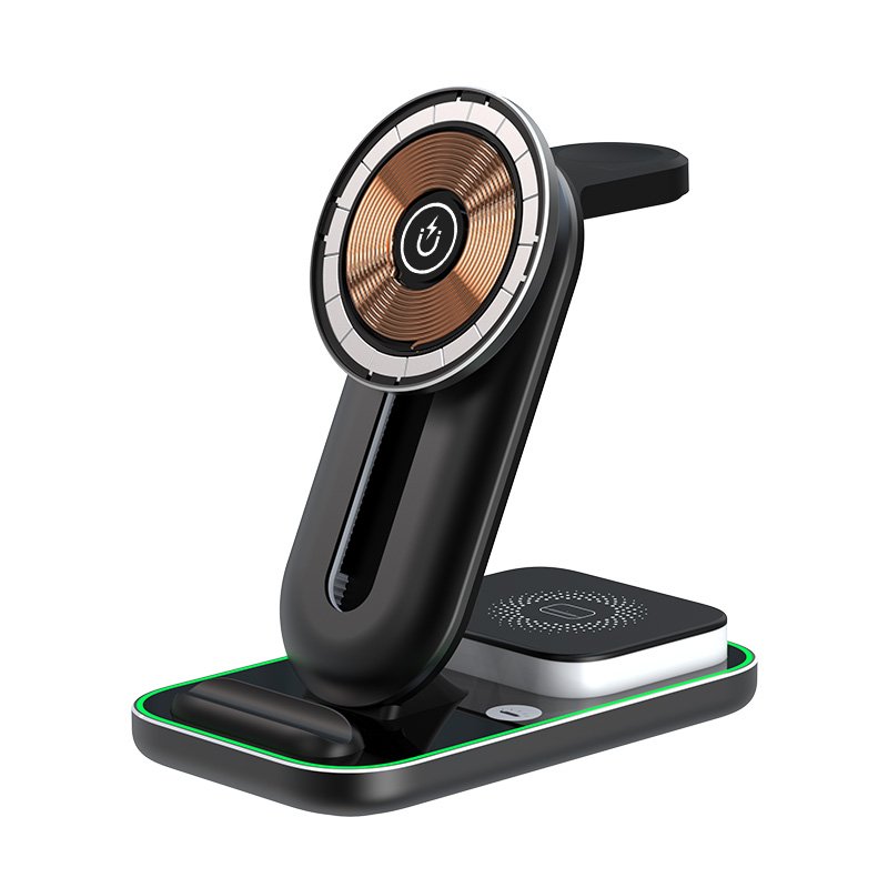 best seller multi chargers factory magnetic wireless phone 4 3 in 1 wireless charger for phone12/13/14 series switch charger