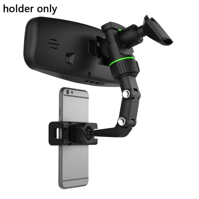 Adjustable Phone Holder 360 Degree Rotatable Universal Stable Clip For Car Rearview Mirror Lazy Bracket Phone Rack