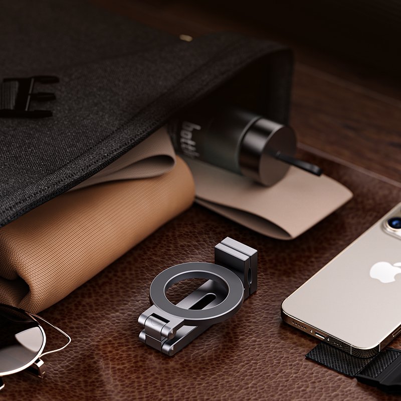 New Magnetic Travel Stand Adjustable Portable Aviation Mobile Phone Stand Customization Product Foldable Aluminum Alloy 2024 New