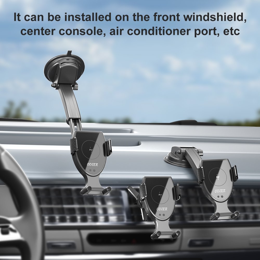 automatic clamping wireless car 15 w charger mount Air Vent car mobile holder with wireless charging fashion charger android