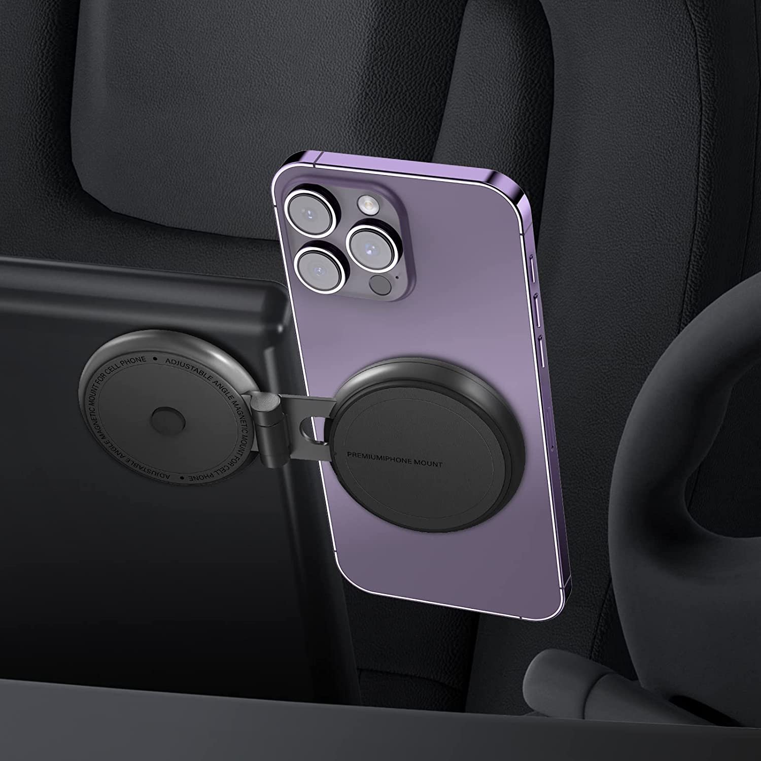 Adjustable Magnetic Phone Holder Foldable Hidden Magnetic Car Phone Mount Holder for Tesla Model 3