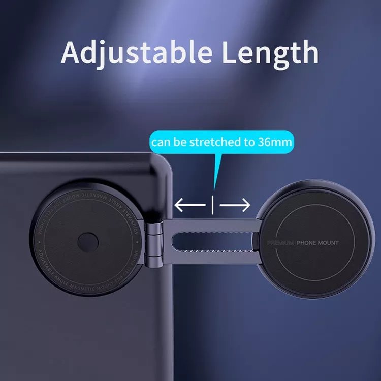 Adjustable Magnetic Phone Holder Foldable Hidden Magnetic Car Phone Mount Holder for Tesla Model 3