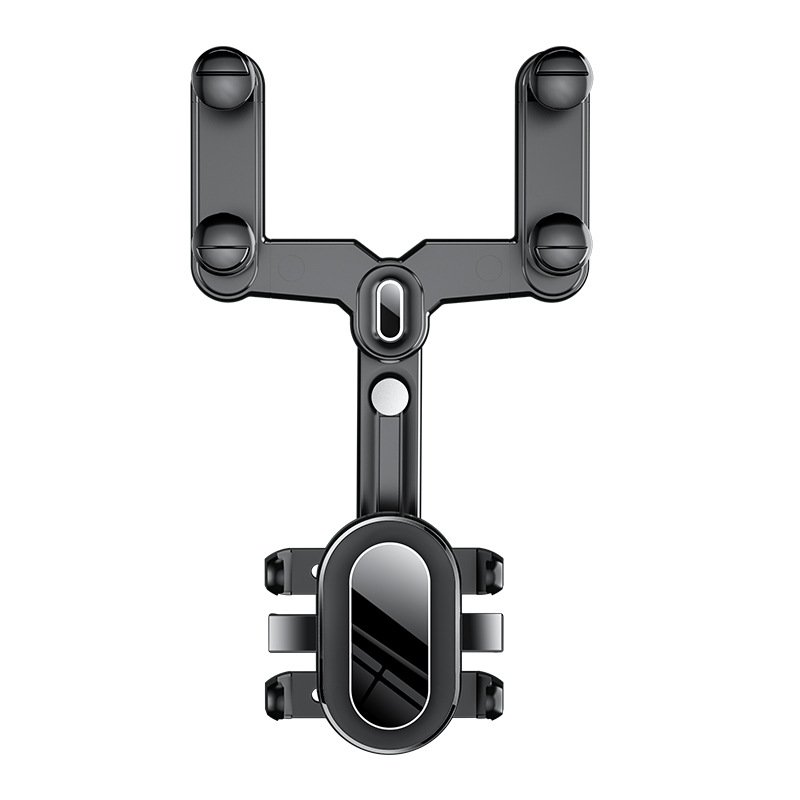Rear View Mirror Phone Holder for Car, Rotatable and Retractable Car Phone Holder Mount