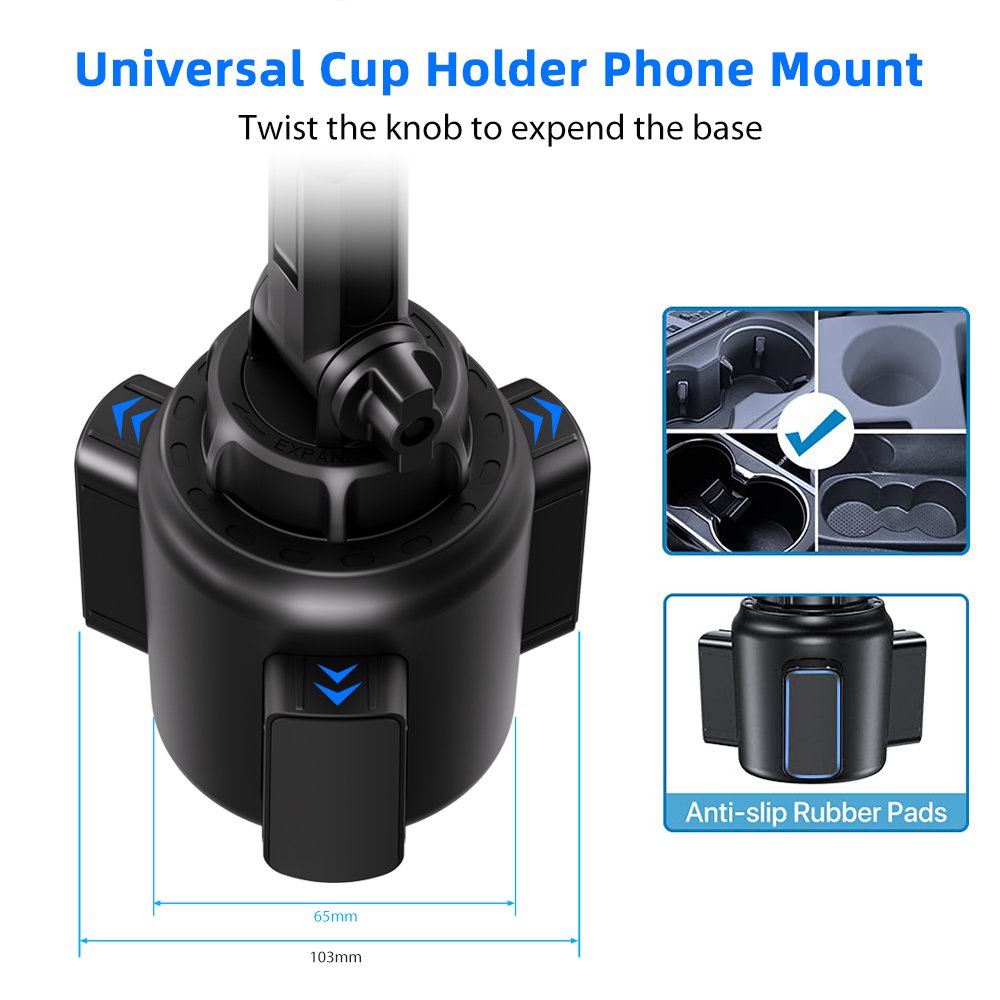 Hot Sell soporte porta celular aut omovil CellPhone Car Phone Holder 360 Rotation Mobile Phone holders for Car Cup Phone Mount