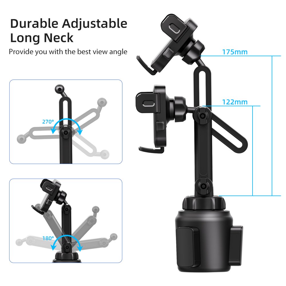 Hot Sell soporte porta celular aut omovil CellPhone Car Phone Holder 360 Rotation Mobile Phone holders for Car Cup Phone Mount