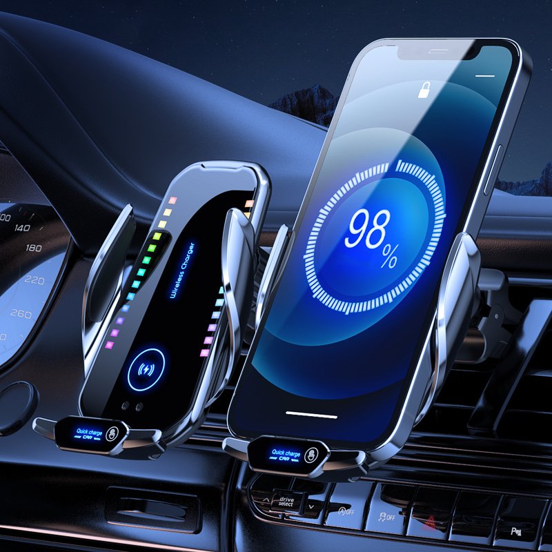 Smart Sensor Wireless Charger Car Mobile Phone Holder Car Phone Holder 360 Rotation Cell Phone Car Holders