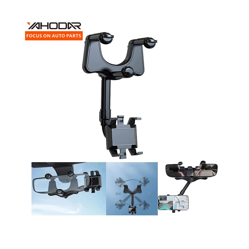 Universal Accessories Car Holder 360 Rotatable Rearview Mirror Phone Holder Multifunctional Car Travel Phone Holder