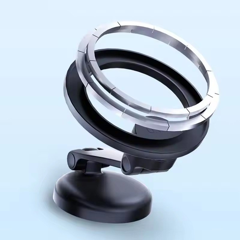 RTS 2025 OEM ODM Hot Selling Zinc Alloy Strong N52 Magnets Folding 360 Degree Car Phone Holder Rotatable Magnetic Car Mount