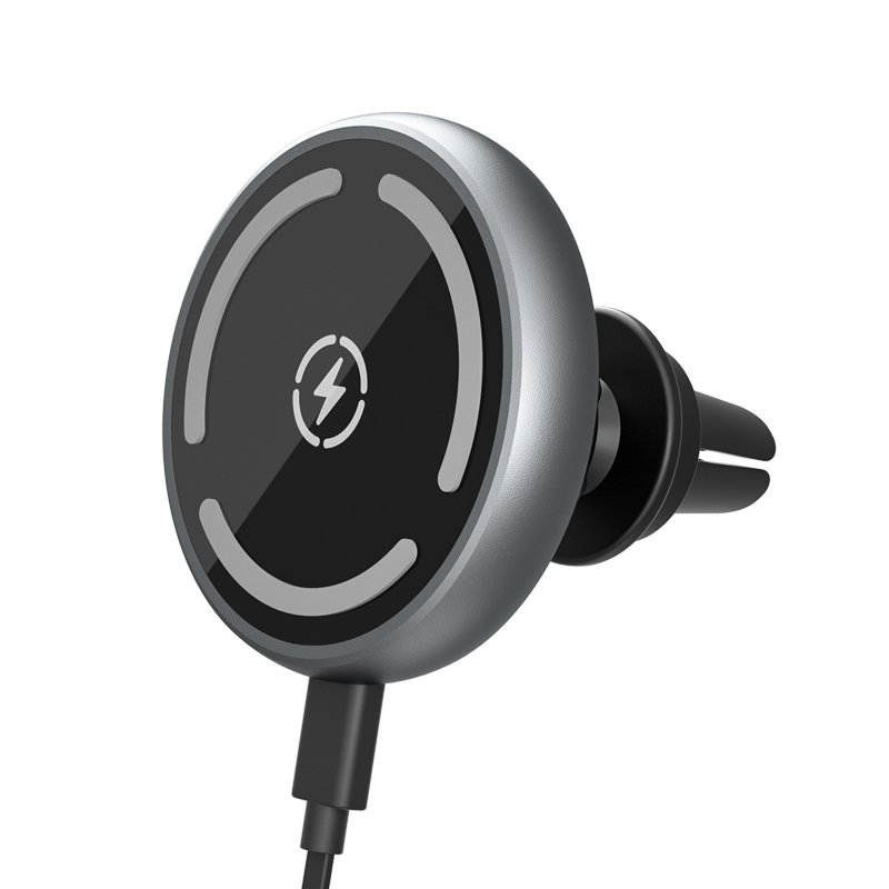 New Magnetic Car Wireless Charger 15W Air Vent Dashboard Holder For iPhone15 Pro Car Charger