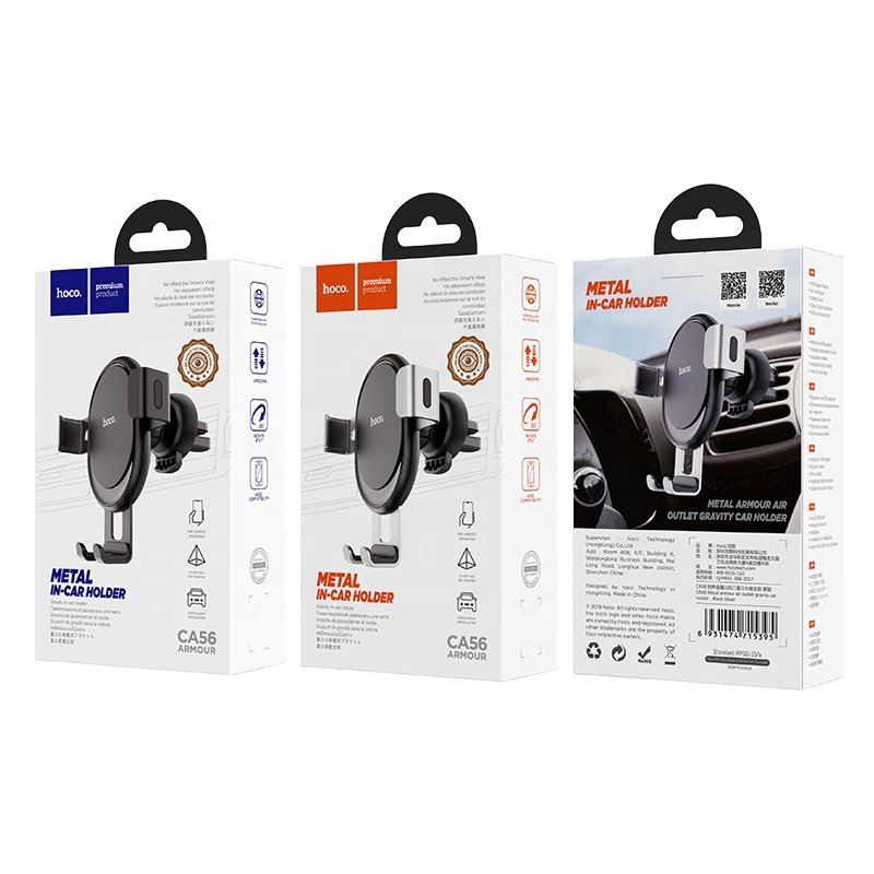 Phone Holder Metal Air Outlet gravity Car phone holder Stable and Easy to Use Phone Holder in Car