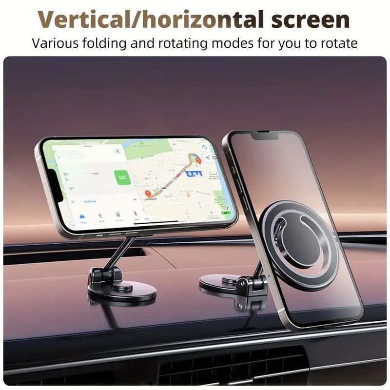 Wholesale Universal 1080 Multi-angle Adjustment Dash Phone Mount Foldable Magnet Car Phone Holder