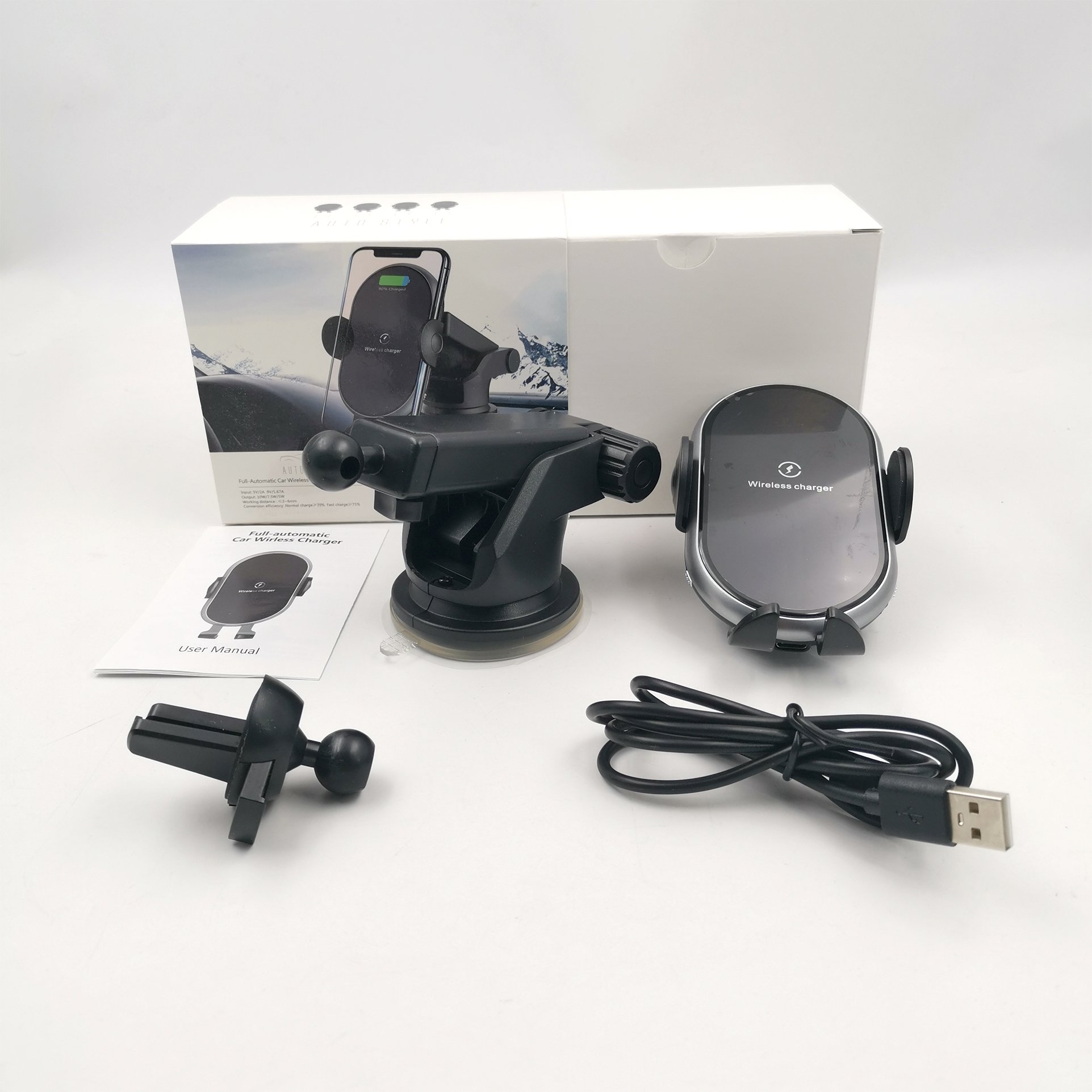 Advanced technology low price R3 15W smart sensor wireless charger car holder auto clamping phone holder car wireless charger