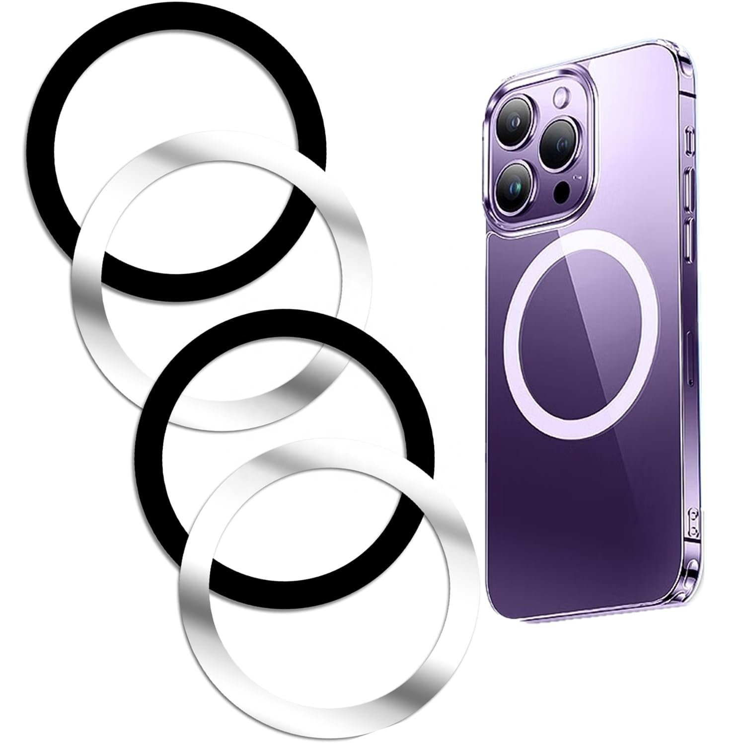 Magnetic Plate Ring Universal Metal Sticker Support Metal Plate Sheet for Magnet Car Holder