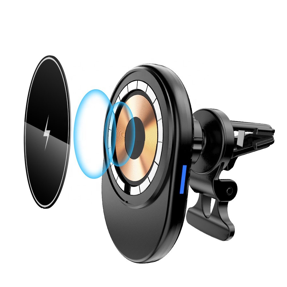 New Arrival Magnetic Car Charger Wireless Phone Holder 15W Fast Car Wireless Charger Wireless Quick Charging Fast Shipment