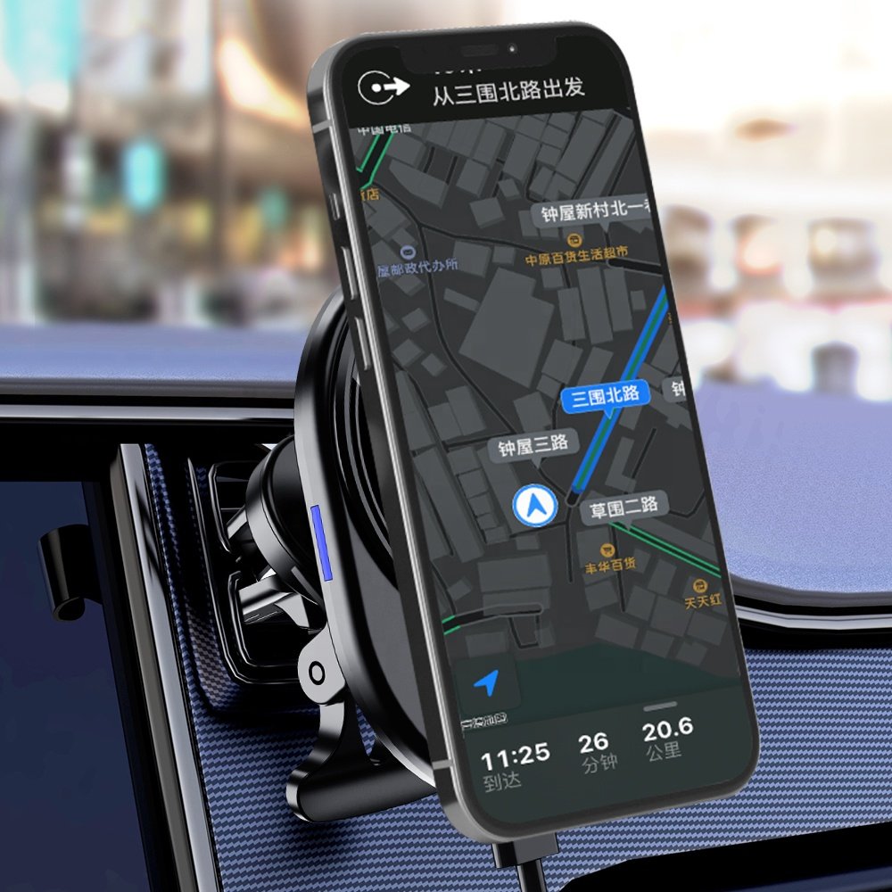 New Arrival Magnetic Car Charger Wireless Phone Holder 15W Fast Car Wireless Charger Wireless Quick Charging Fast Shipment