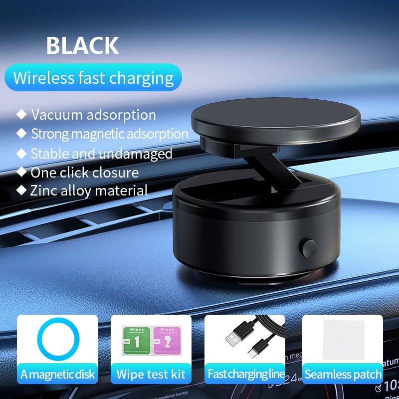 2024 New Upgrade Adjustable Angle Double Suction Cup Strong Vacuum Phone Holder Strong Magnetic Universal Glass Car Holder