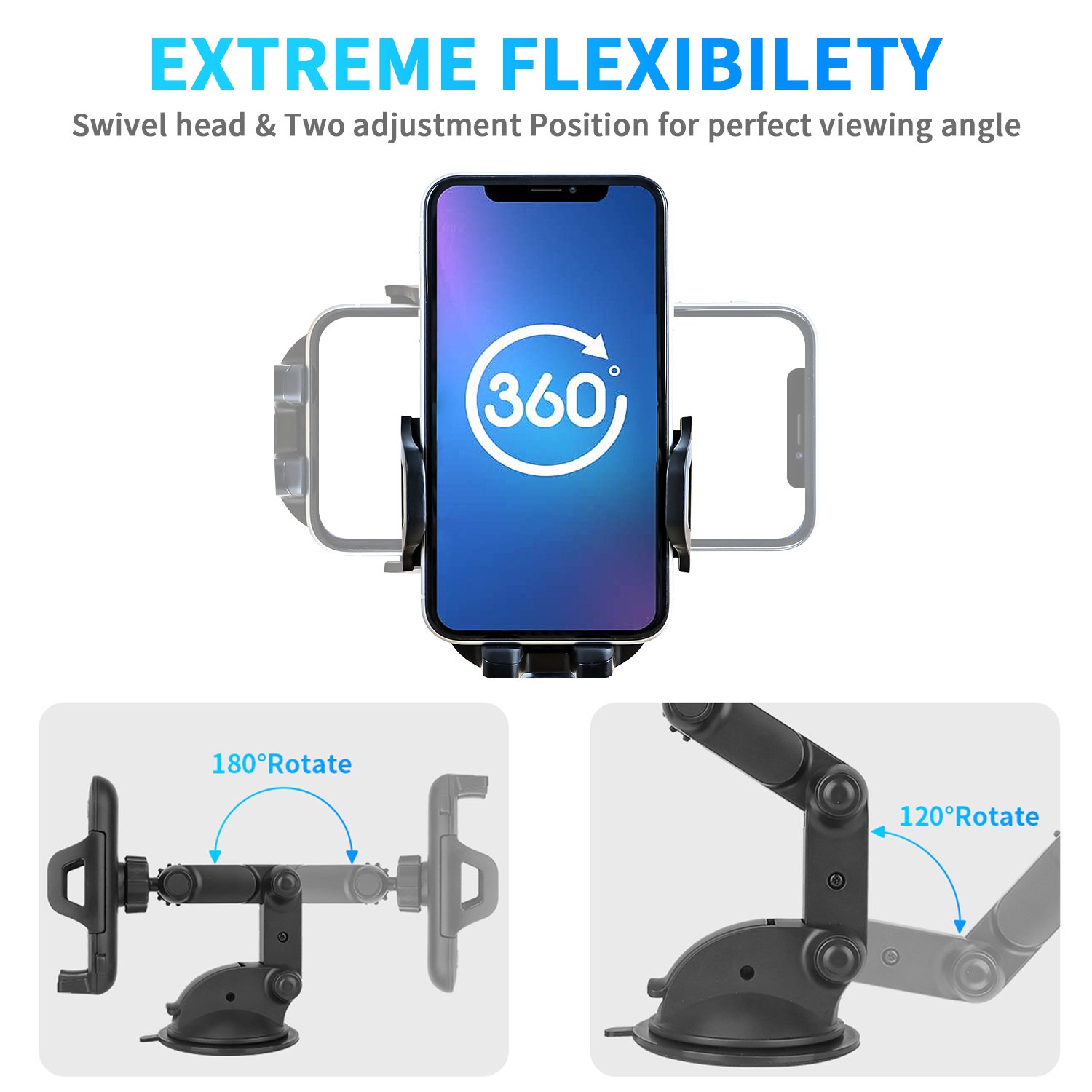 hot sale telescopic phone holder car car mobile phone holder retractable Smartphone Holder