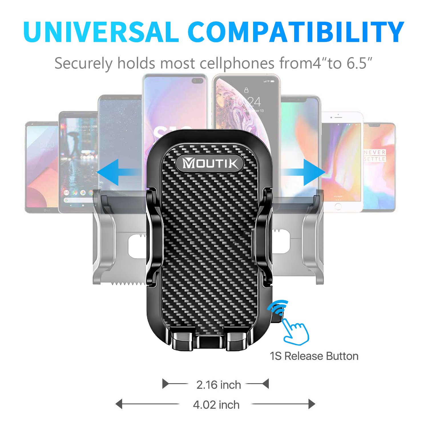 hot sale telescopic phone holder car car mobile phone holder retractable Smartphone Holder