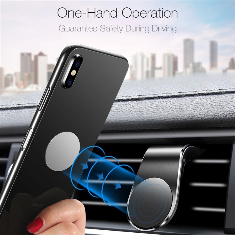 Metal Magnetic Car Phone Holder Mini Air Vent Clip Mount Magnet Mobile Stand For iPhone 12 11 XS Max Smartphone Car Holder