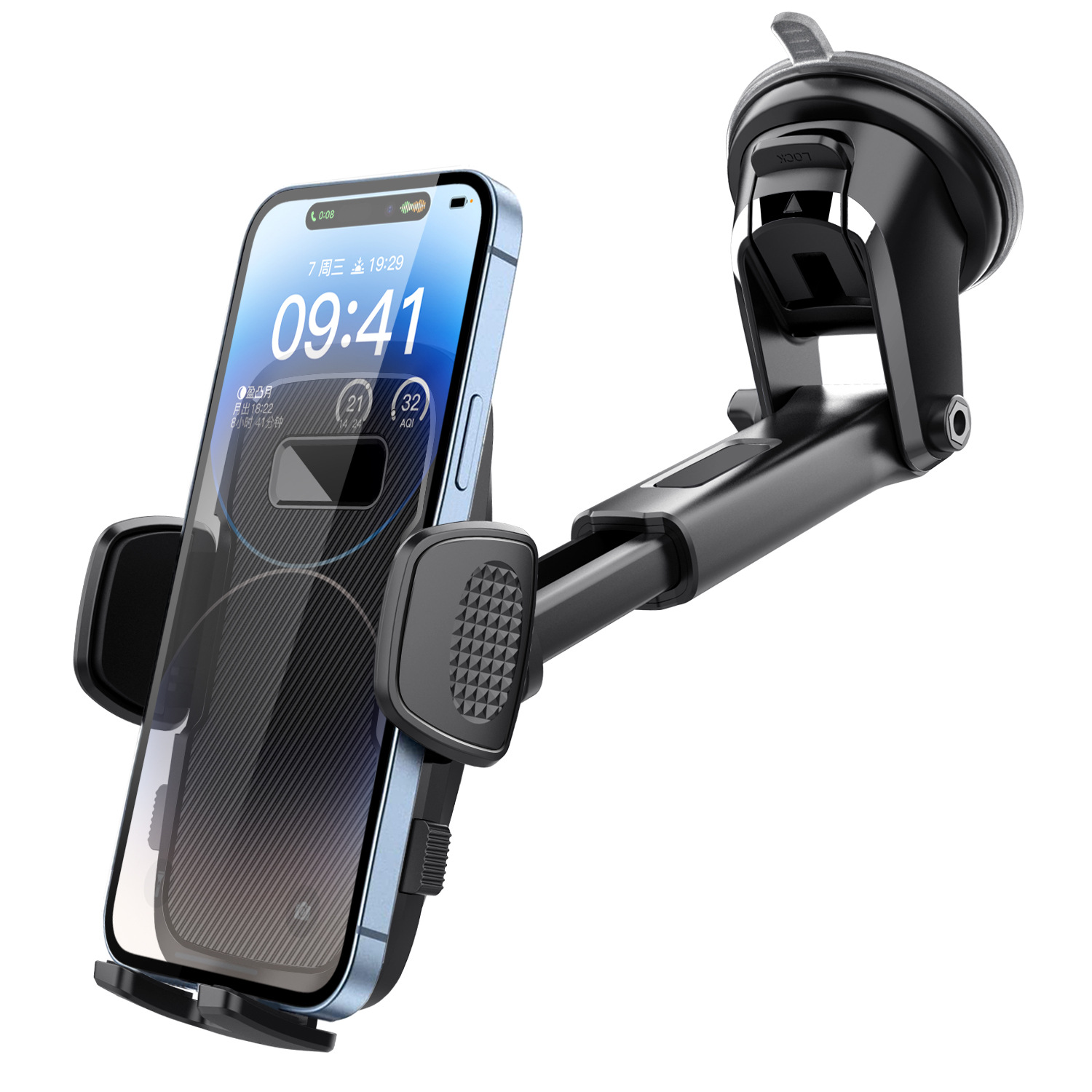 Hot selling 360 degree adjustable multifunctional mobile phone holder car windshield dashboard holder smart car phone holder