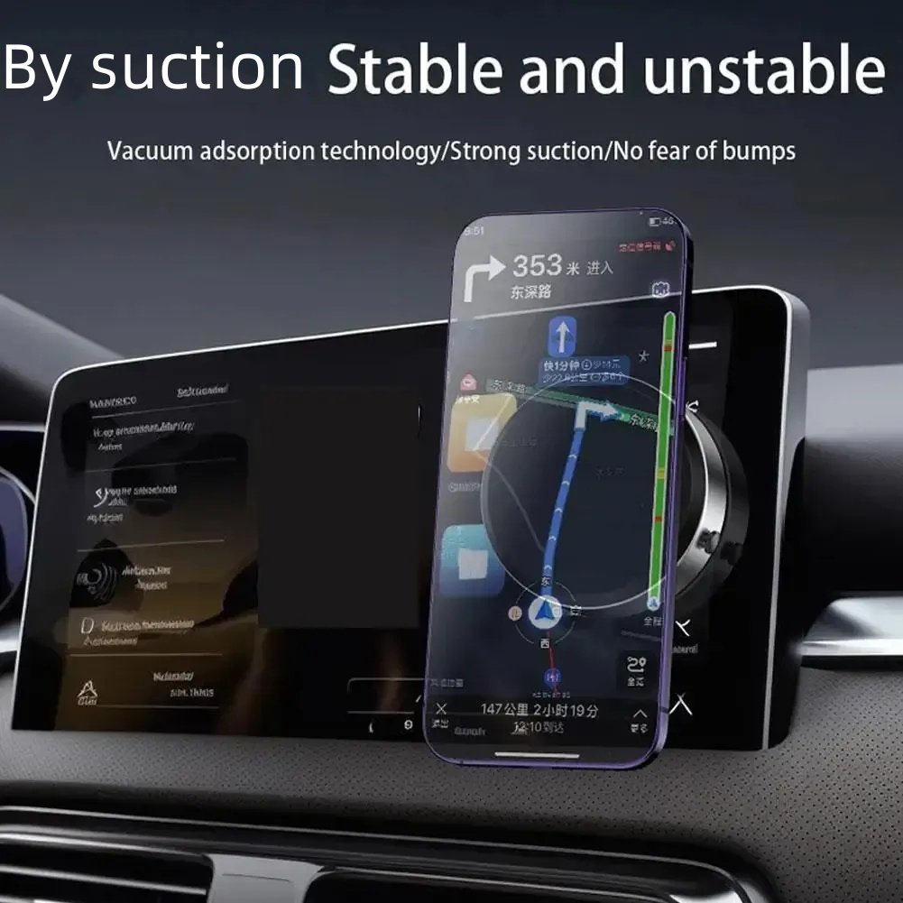 Universal Strong Magnetic Stand Portable Flexible Display Screen ABS Silicone Car Magnetic Phone Holder