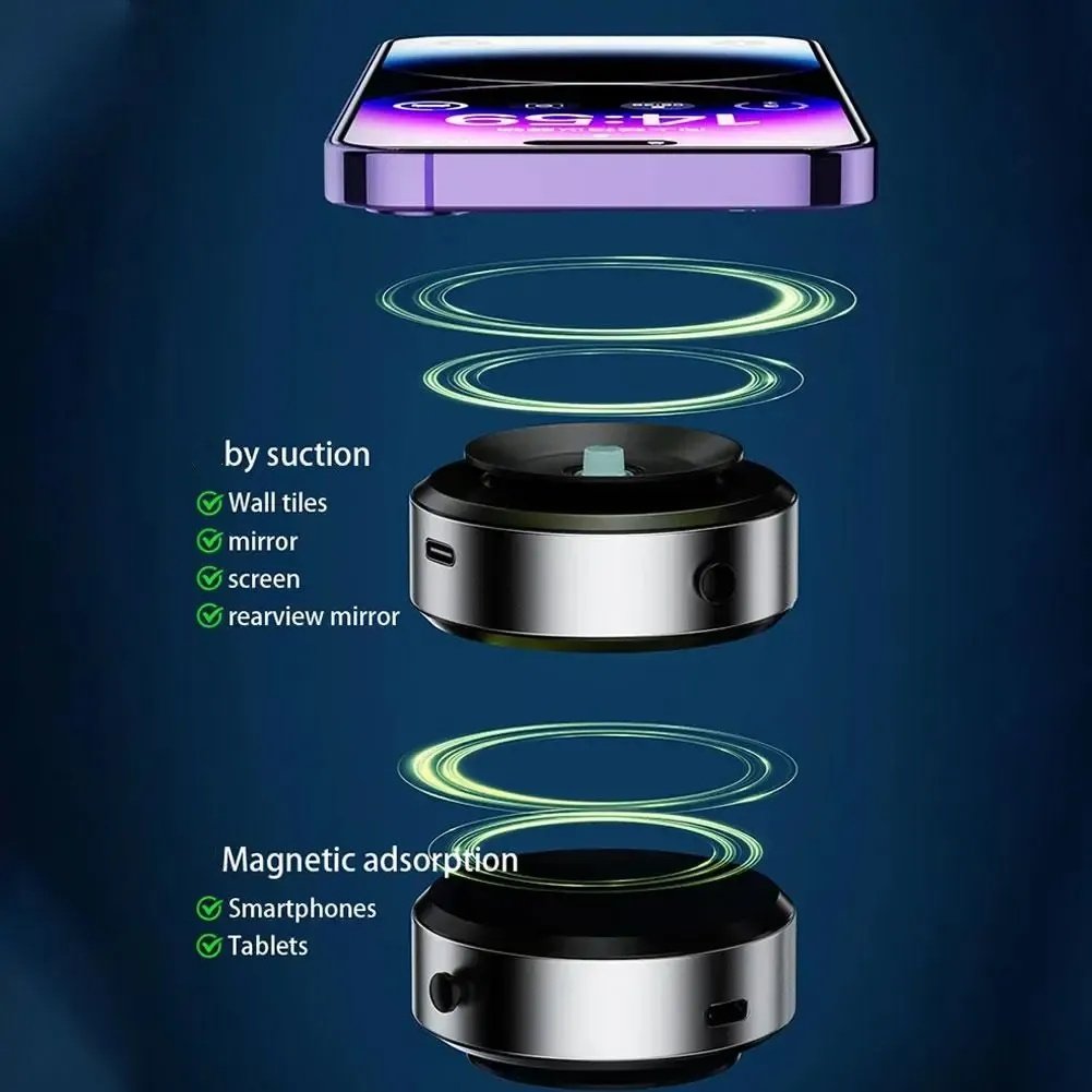 Universal Strong Magnetic Stand Portable Flexible Display Screen ABS Silicone Car Magnetic Phone Holder