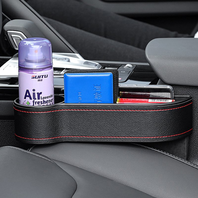 Waterproof Universal Automotive Drop Stop Car front Seat Side Car Seat Gap Filler Organizer With Cup Holder For Phone Wallet