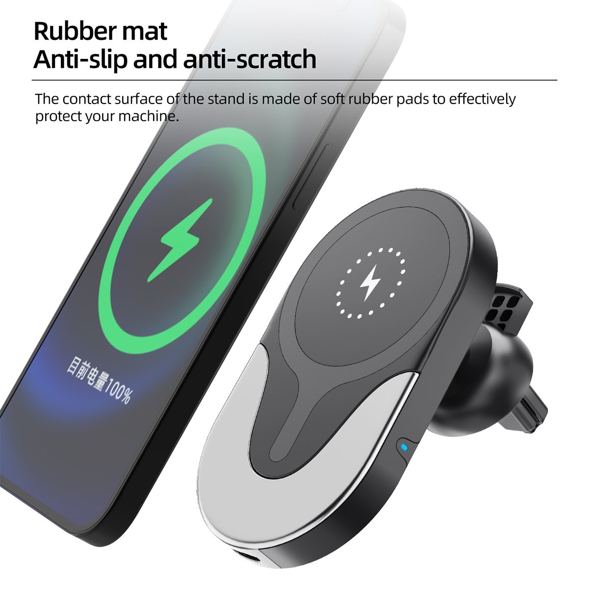 2022 Best Automatic Induction Qi Special Magnetic Car Charger Holder Wireless For Smartphone for iphone 11