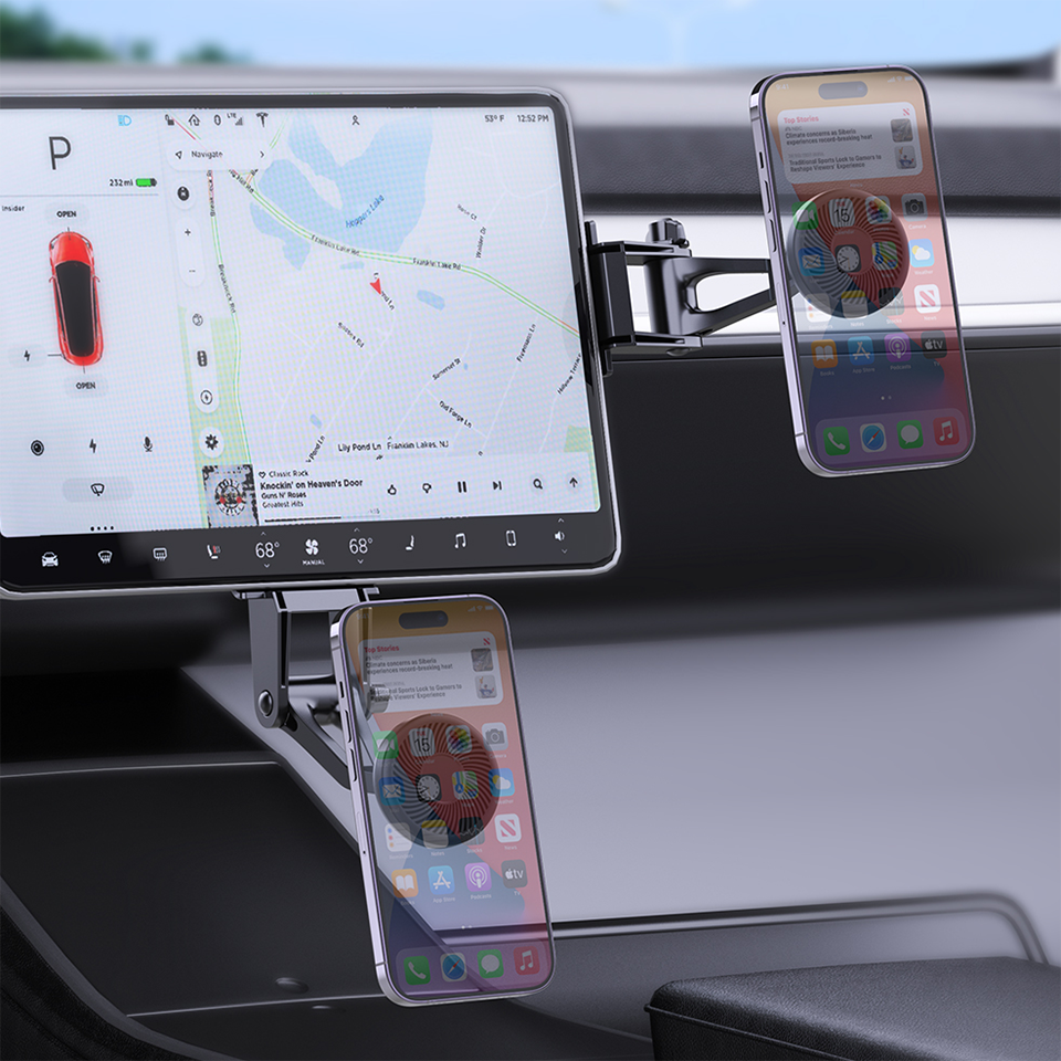 Strong magnet smartphone holders car magnetic phone holder dashboard car holder Special for Tesla Electric Vehicles Car Display