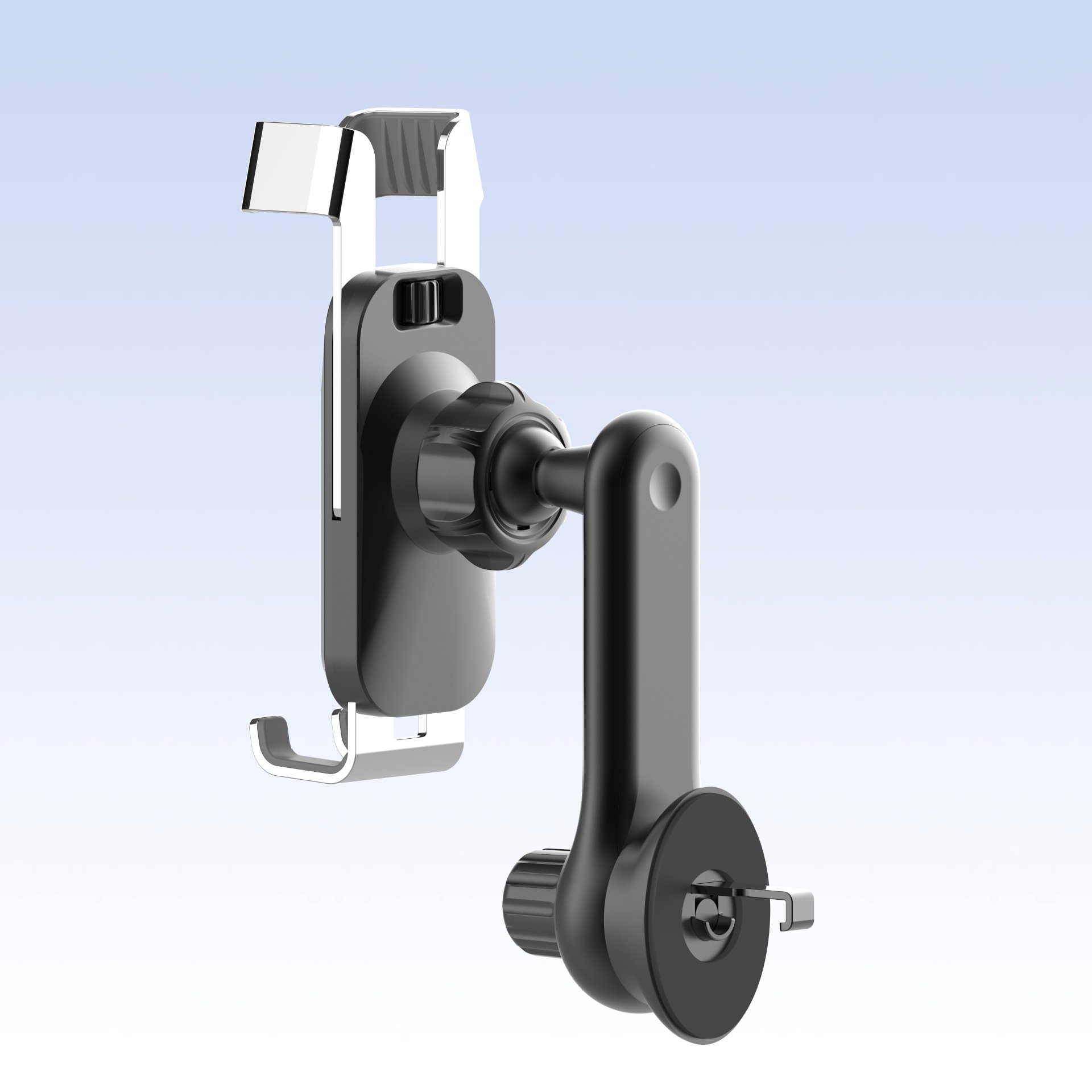 2024 gravity Elastic force metal support car vent supports Black color cell phone stand for car