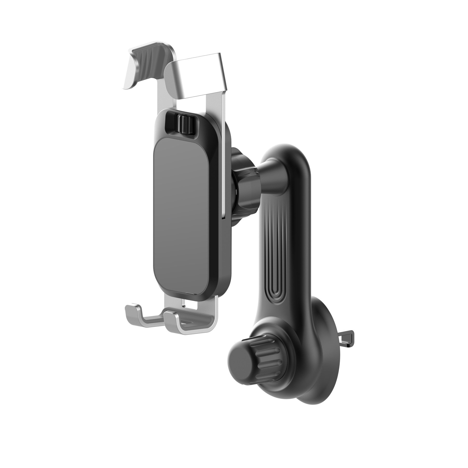 2024 gravity Elastic force metal support car vent supports Black color cell phone stand for car