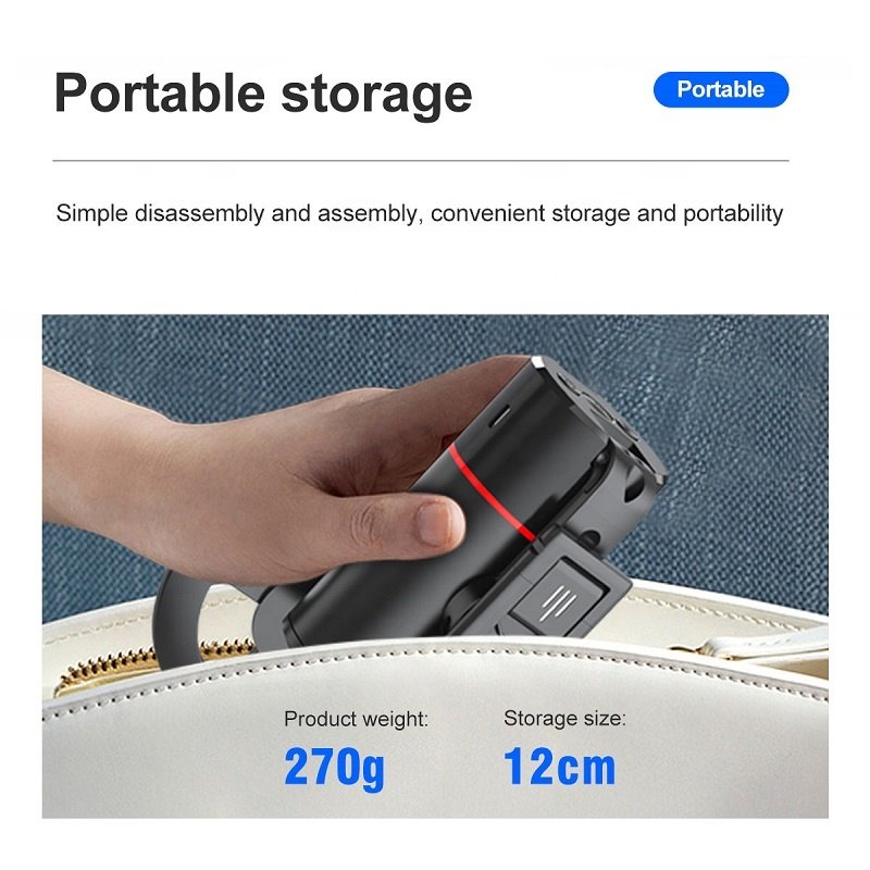 No App Required Rechargeable 360 Rotation Auto Face Tracking Phone Holder with Remote Shutter for Live Vlog Streaming Video