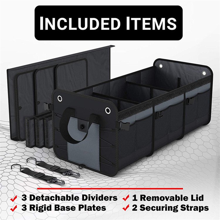 Adjustable Compartment car trunk organizers