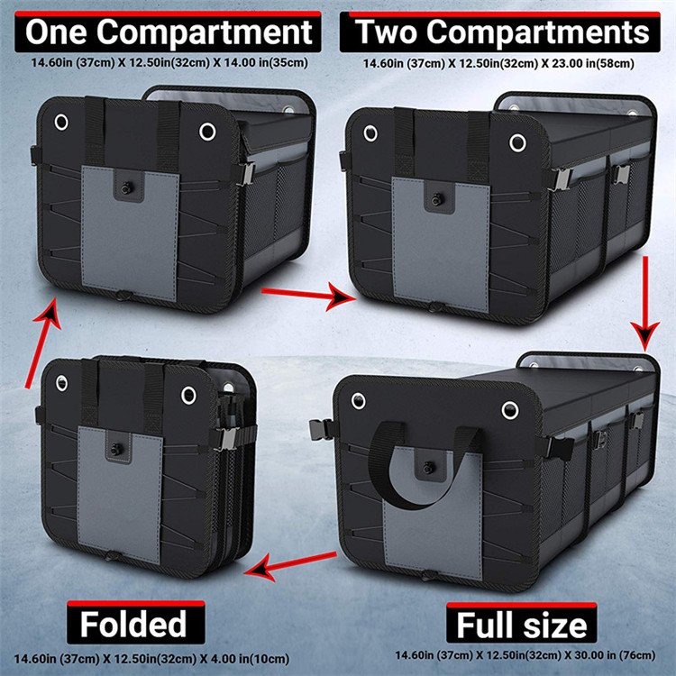 Adjustable Compartment car trunk organizers