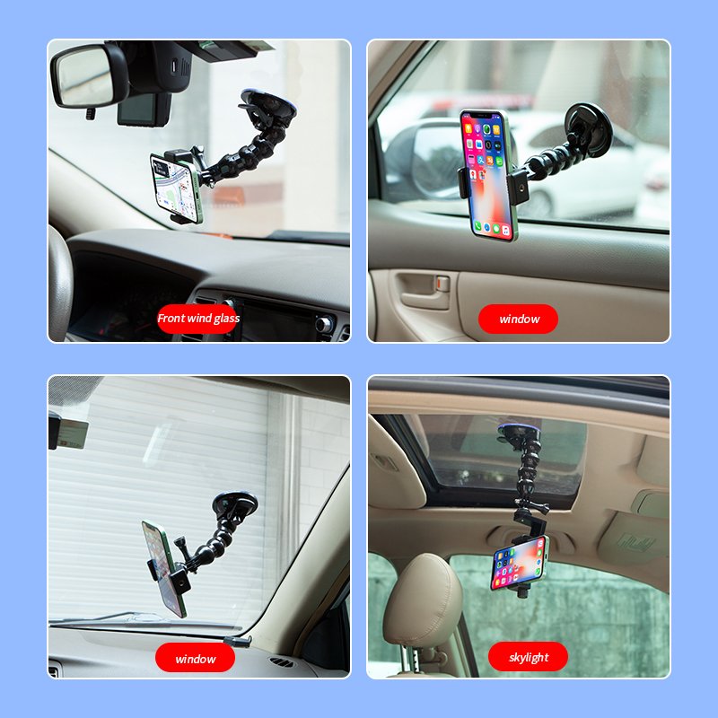 Universal Car Windshield Mount Bendable Cell Phone Holder Car Dashboard Car Holder