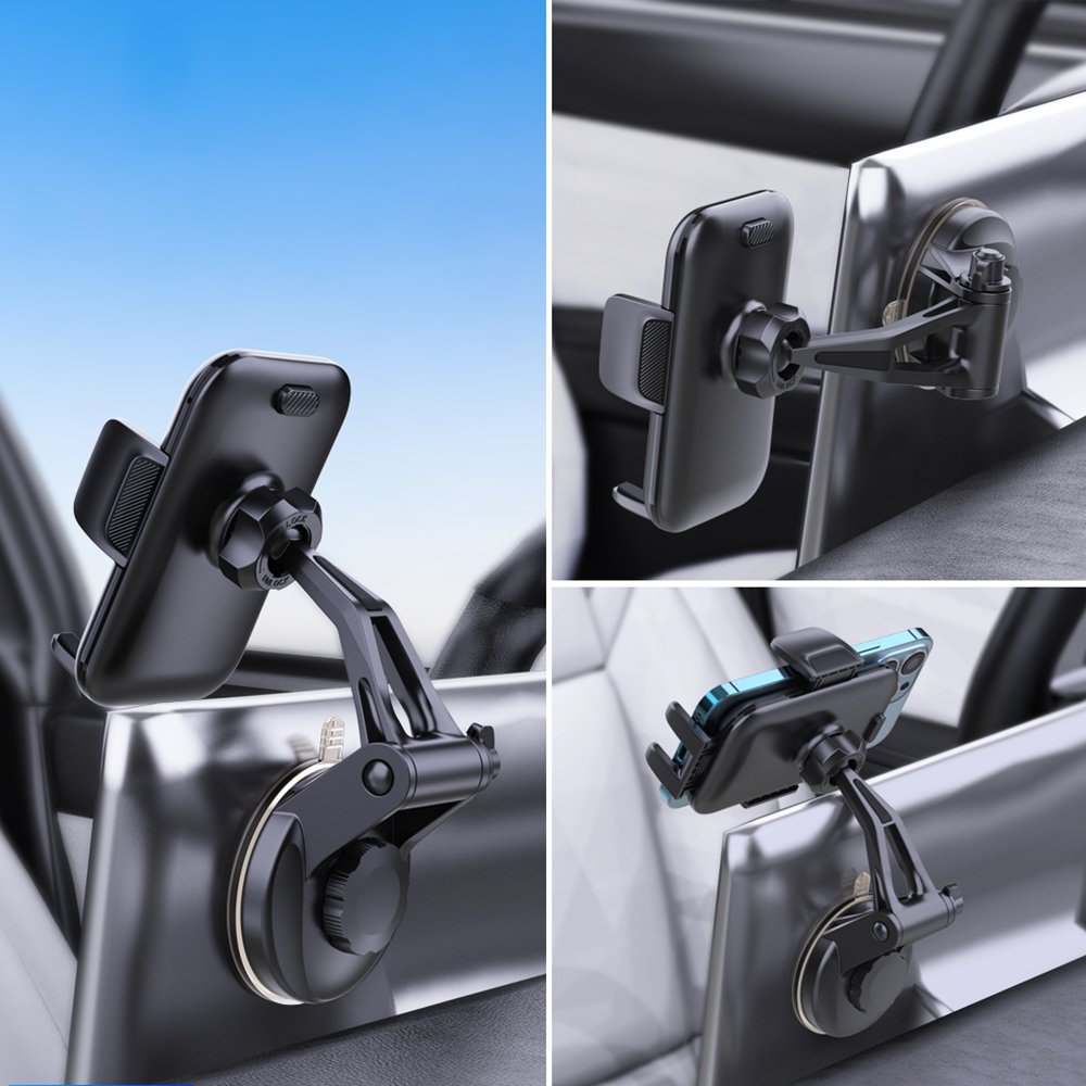 Universal 360 rotating mobile cell phone holders dashboard car holder suction cup car phone holder dashboard mount for Tesla