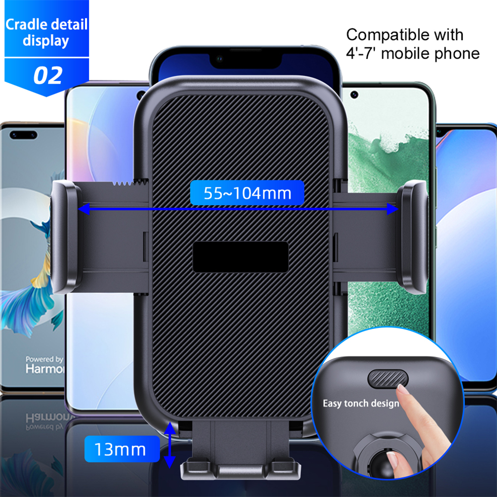 Universal 360 rotating mobile cell phone holders dashboard car holder suction cup car phone holder dashboard mount for Tesla