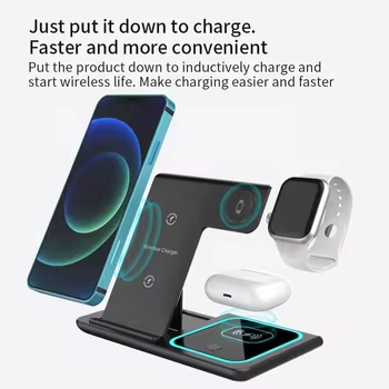 Strong Magnetic 3 in 1 Wireless Charger For iphone 15 14 Fast Charging For Apple Watch 8 7 SE Wireless Charger For Airpods