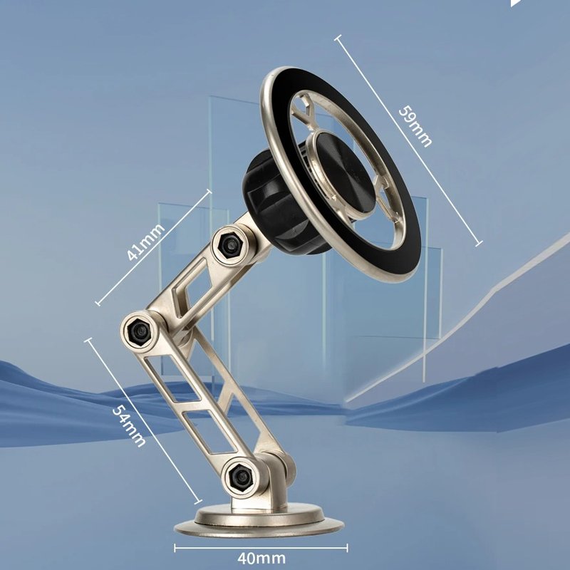 Flexible Universal 360 PRO Rotation All-Metal Magnetic Phone Holder Strong Magnets Car Phone Holder Car Mount for All Phone