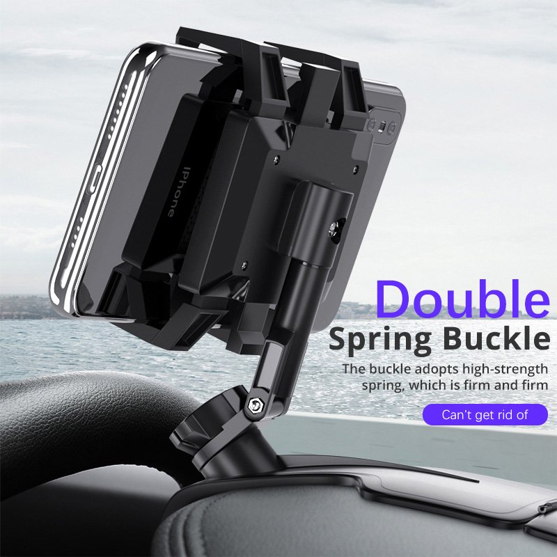 Dashboard Car Phone Holder 1200 Degree Mobile Phone Stands Rearview Mirror Sun Visor In Car GPS Navigation Bracket
